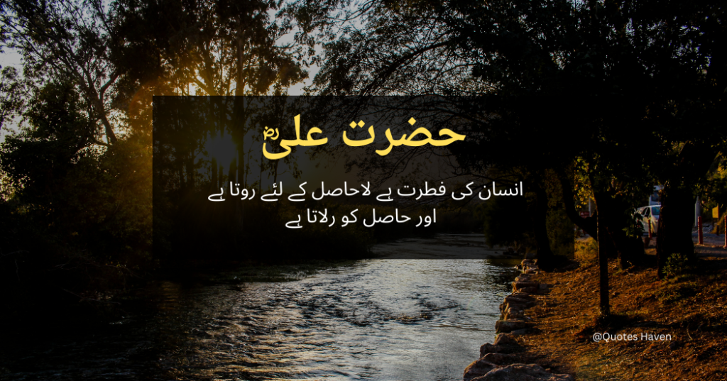 Hazrat Ali quotes in urdu